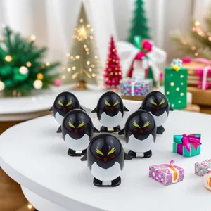 Jouet Pingouin Mécanique À Remonter En Plastique ABS Figurine Animale Pour Tout-petits Cadeaux De Fête