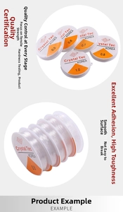 Multiple sizes of clear elastic crystal string for DIY jewelry making and beading projects