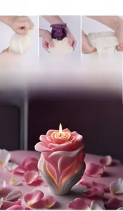 Vista dettagliata che mostra le trame chiare e il facile stampaggio dello stampo per rose