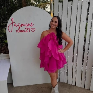 Women Halter Mini Dress Tiered Ruffles Fabric Flower Chiffon Backless Party Elegant Sleeveless Solid Color
