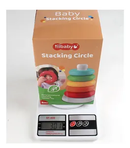 Detailed scale view of the baby stacking circle toy weighing approximately 301g