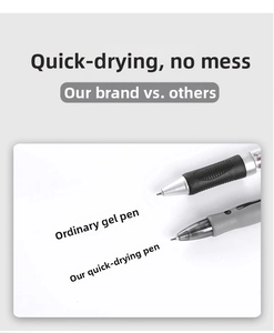 Detailed comparison of quick-dry gel pen ink smudge resistance on white paper