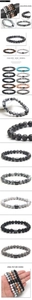 Detailed view of 8mm natural lava rock and tiger eye stone beads with metal spacers