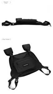 Herren Taktische Brusttasche Multifunktional Streetwear Weste Tasche für Outdoor Sport.