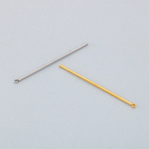 Polished stainless steel cylinder bar pendants in gold and silver for DIY jewelry making