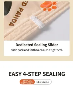 Close-up of specialized sealing slider on a reusable vacuum storage bag for quilts.