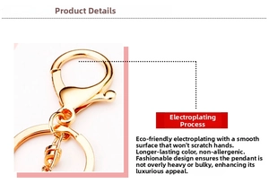 Close-up of golden lobster clasp with smooth eco-friendly plating and durable finish