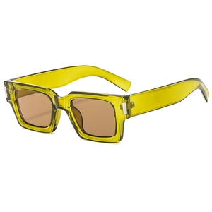 Square Frame Sunglasses PC Frame AC Lens UV400 Protection Retro Vintage Eyewear For Outdoor Travel Unisex