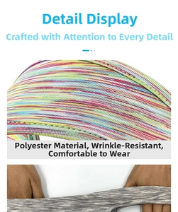 Detail of breathable VR sweat mask showing high elasticity fabric and rolled hem stitching