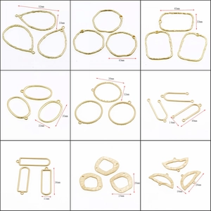 Geometric Alloy Charms Irregular Hammered Texture DIY Jewelry Making Pendants For Earrings Necklaces Modern Elegant