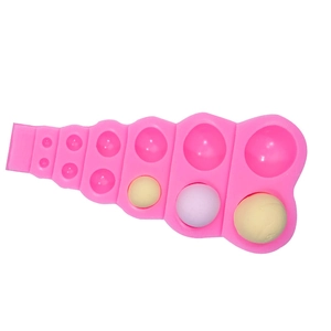 Molde de silicona de 12 cavidades para perlas y semiesferas para decoración de pasteles