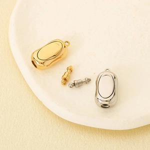 Edelstahl-Ingot-Verschlüsse in Gold und Silber für DIY-Schmuckherstellung