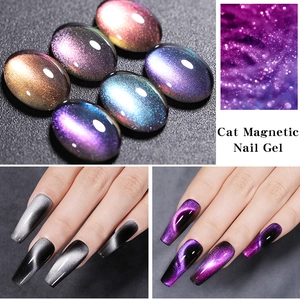Glitter cat magnetic nail gel with laser starry effect in various sparkling colors