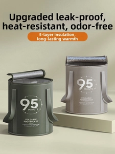 Detail of five-layer insulated folding foot bath tub with thermal aluminum foil lining