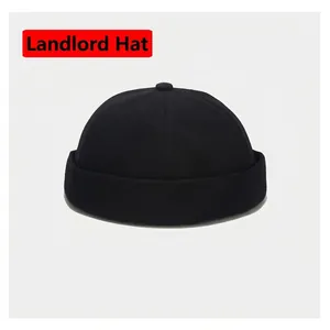 Retro Docker Hat Brimless Cap Pure Cotton Adjustable Sailor Miki Hat For Men Women Vintage Casual Streetwear