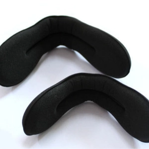 Coussins de cheveux noirs en forme de croissant pour volume et chignon auto-agrippants