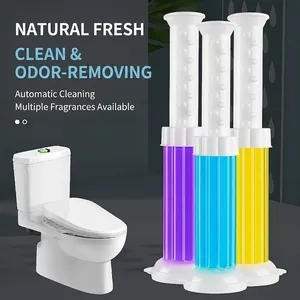 Toilet Gel Stamp Deodorizer Bathroom Cleaning Fragrant Flower Design Plastic Plunger Applicator Long Lasting Scent