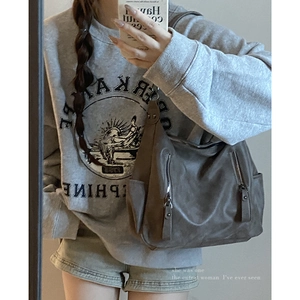 Retro brown oversized tote bag in soft faux leather for daily commute and casual style