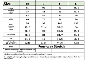 Detailed size chart for puff sleeve short dress featuring measurements from XS to L