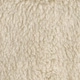 Close-up of off-white faux shearling texture showing soft plush winter fabric detail