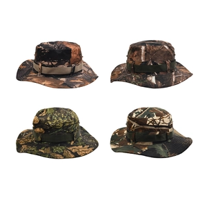 Quattro stili di cappelli boonie mimetici per escursionismo e protezione solare