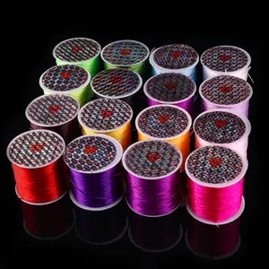 Colorful set of strong stretchy crystal elastic cords for DIY jewelry making and beading