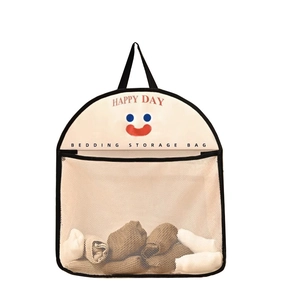 Sac de rangement suspendu pour sous-vêtements avec poches en filet et motif de dessin animé