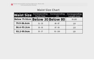 Detailed size chart for women's slim leather belts with silver buckles and measurements