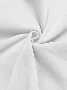 Detailed macro shot of premium white knit fabric texture showing soft material weaving