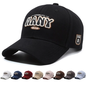 Cotton Baseball Cap Letter Embroidery Adjustable Sun Hat Korean Style Outdoor Sports For Men Women