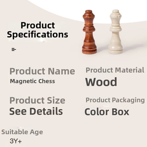Macro detail of wooden magnetic chess pieces with visible grain and natural finish