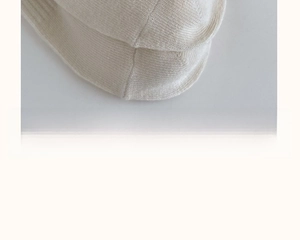 Close-up of smooth flat-toe seam on striped rabbit cotton socks for maximum comfort