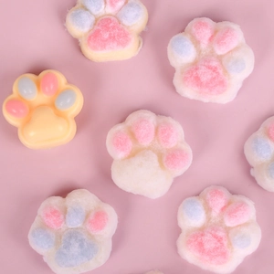 Cat Paw Dog Paw Shape Silicone Mold For DIY Scented Candle Soap Resin Craft Chocolate Baking Multi Cavity Flexible Durable