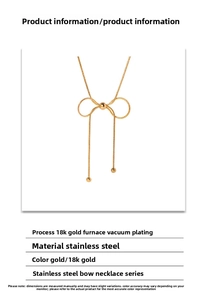 Detail of 18K gold plated stainless steel butterfly necklace with snake chain features