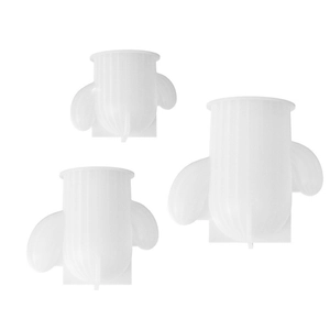 Tre stampi in silicone a cactus traslucidi per candele fai-da-te e lavori in resina