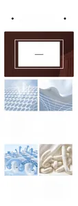 Infographic showing 4-way stretch and breathable moisture-wicking knit yoga fabric