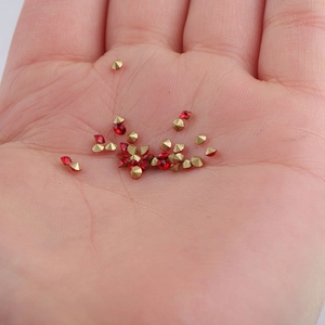DIY kleurrijke rode en gouden geboortestenen voor 3,5x32mm staaf hanger accessoires