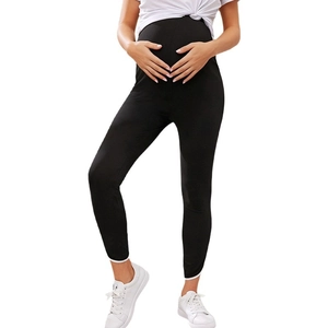 Leggings premaman a vita alta con supporto addominale per lo yoga e il tempo libero