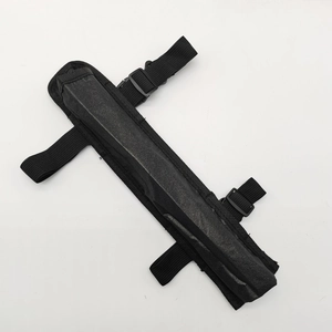 Tactical nylon sheath with metal inserts and adjustable elastic straps for gear