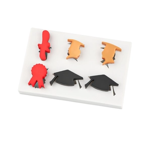 Stampo In Silicone Tema Laurea Cappello Da Dottore Diploma Design Per Fondant Cioccolato Decorazione Torte Fai Da Te