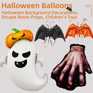 Halloween Aluminum Foil Balloons Ghost Pumpkin Bat Wings Severed Hand Party Decoration Atmosphere Props