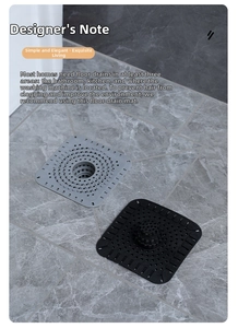 Dettaglio dei copripiletta in silicone grigio e nero con design a rete cattura capelli