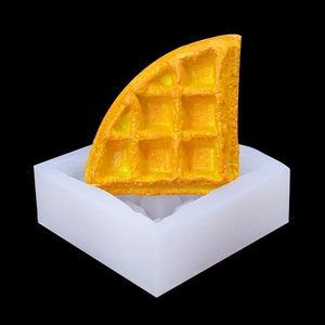 Triangle Waffle Silicone Mold For DIY Baking Cake Mousse Soap Candle Making Aromatherapy Plaster Creative Dessert Decoration