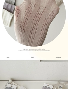 Detailed close-up showing breathable pointelle knit mesh texture of lightweight cotton socks