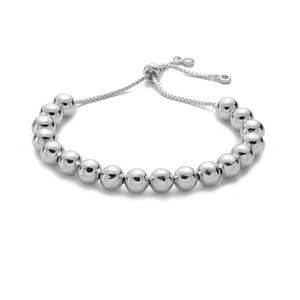 Details des verstellbaren Schiebeverschlusses und der Box-Kette am Perlenarmband