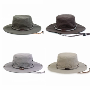Cappello Da Pescatore All Aperto Poliestere Asciugatura Rapida Cappello Sole Tesa Larga Traspirante Antivento Per Pesca