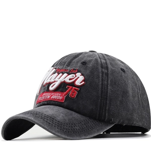 Cappello Da Baseball Cotone Lavato Player 75 Ricamo Protezione Solare Retro Cappello Snapback Regolabile Per Uomini Donne