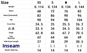 Detailed size chart for red PU leather tank top and shorts set with garment measurements