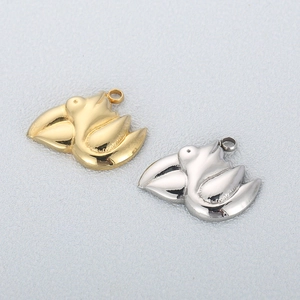 Stainless Steel Pelican Bird Charms Cartoon Animal Pendants For DIY Jewelry Making Necklaces Bracelets Accessories