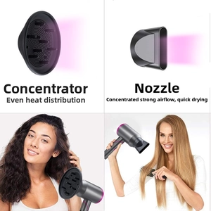 Set de diffuseur et concentrateur pour sèche-cheveux avec flux d'air puissant et précis